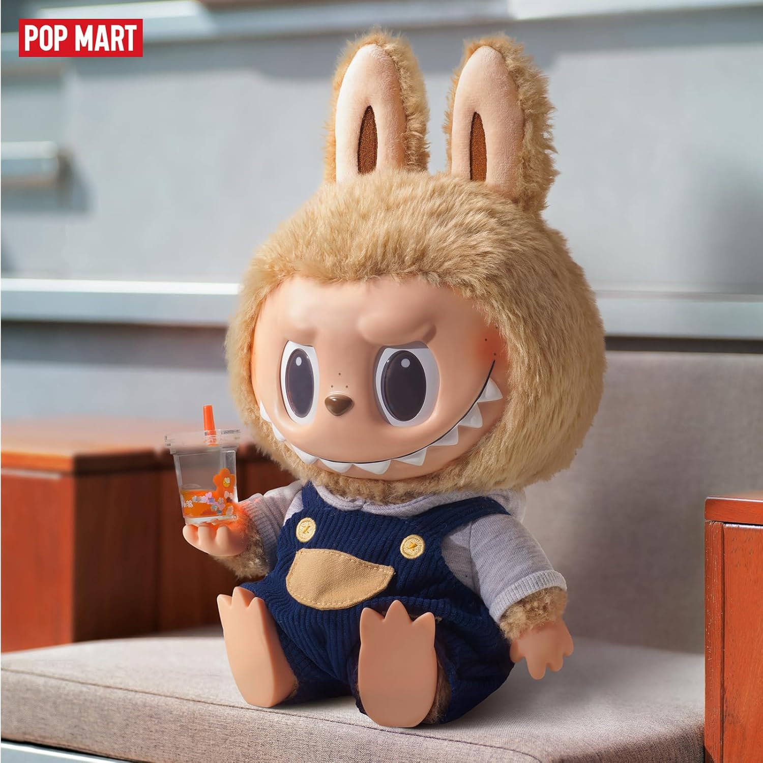 POP MART The Monsters Time to Chill Vinyl Plush Doll Figurine, Collectilbe Figure Toy, for Mordern Home Decorations